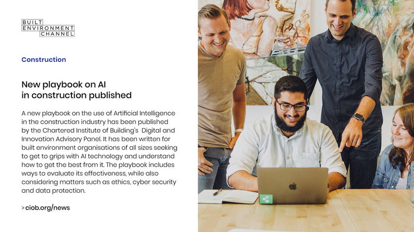 New playbook on AI in construction published
