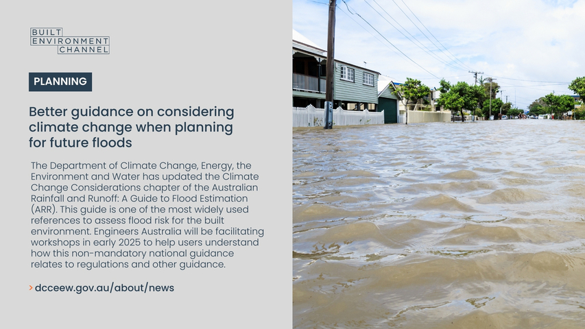 Better guidance on considering climate change when planning for future floods