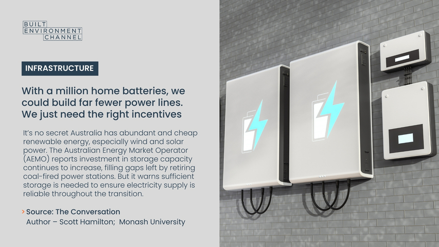 With a million home batteries, we could build far fewer power lines. We just need the right incentives