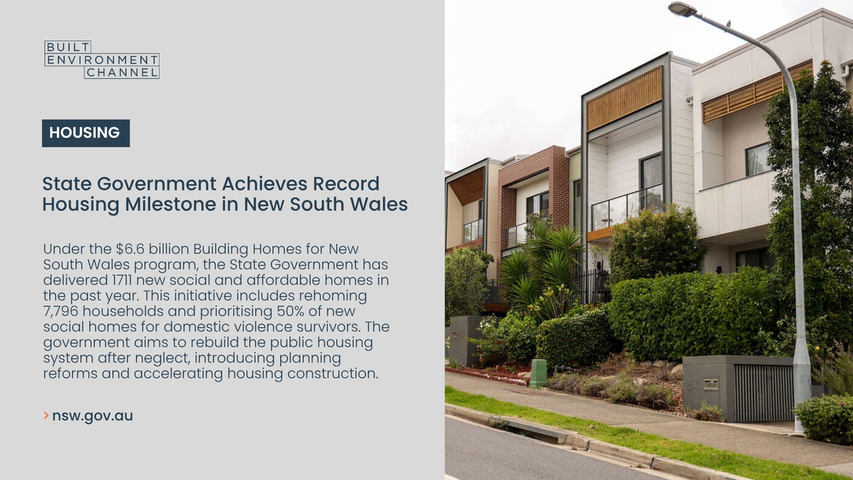 State Government Achieves Record Housing Milestone in New South Wales