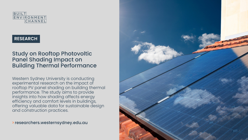 Study on Rooftop PV Panel Shading Impact on Building Thermal Performance