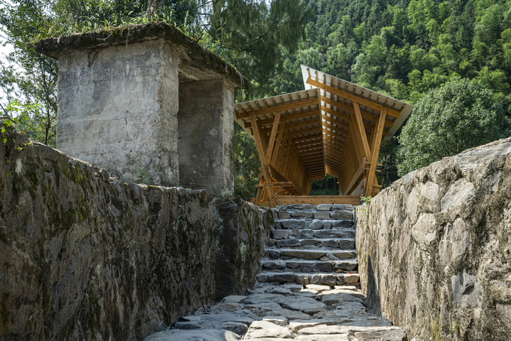 FW JI · The Covered Bridge on Aqueduct – Huangshan, China