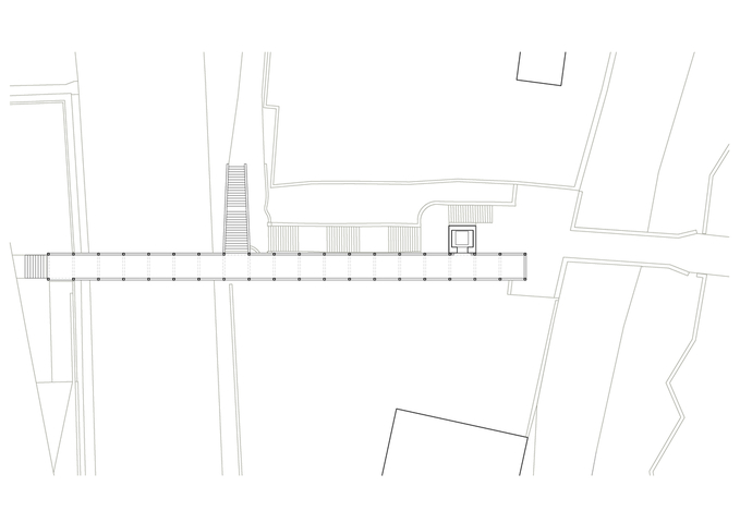 Footbridge in Litomyšl – Drawing