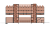 Public Spaces of Automatic Mills in Pardubice – Drawing