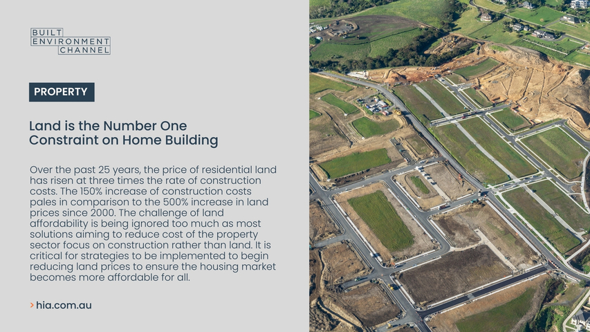 Land is the Number One Constraint on Home Building