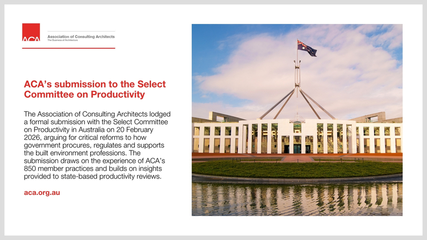 ACA’s submission to the Select Committee on Productivity