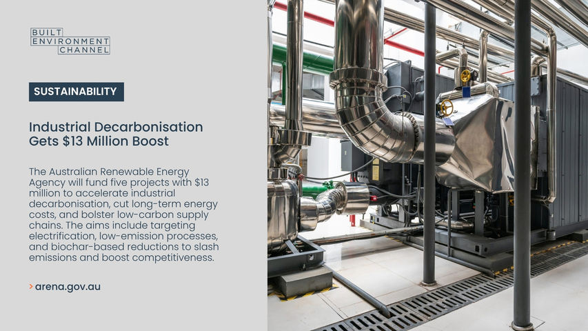 Industrial decarbonisation gets $13 million boost