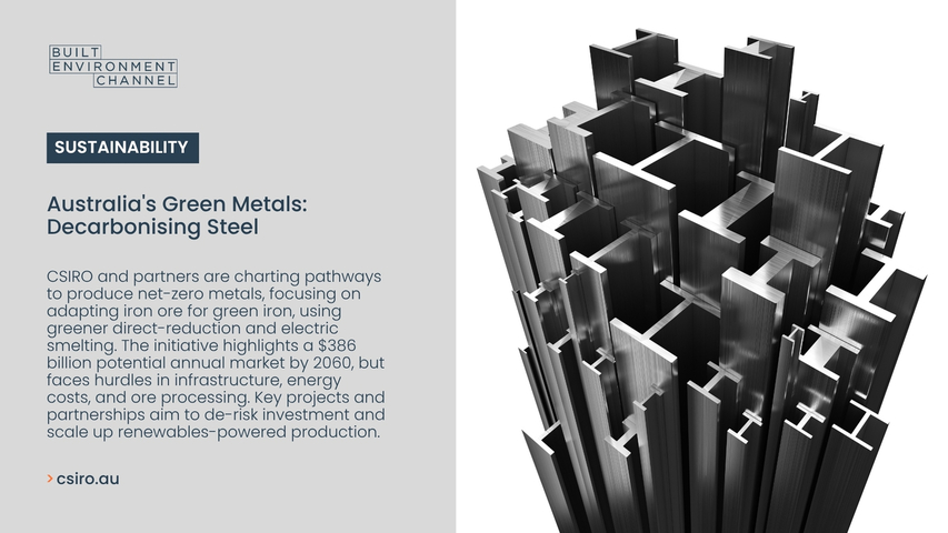 Australia's Green Metals: Decarbonising Steel