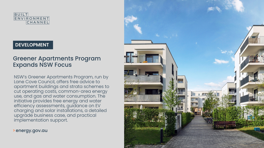 Greener Apartments Program Expands NSW Focus