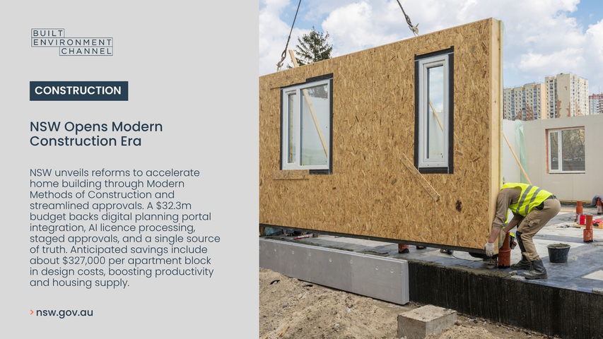 NSW Opens Modern Construction Era